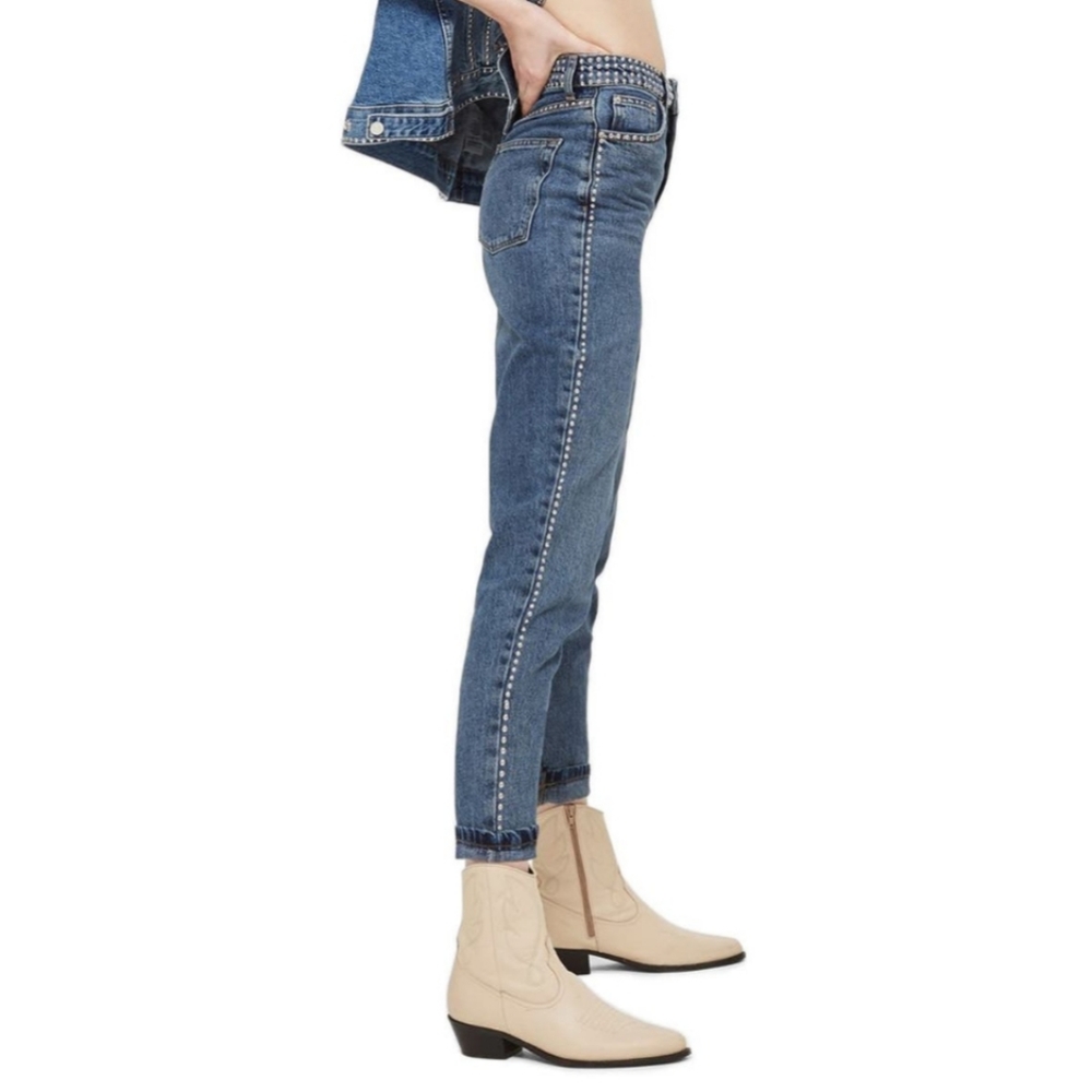 Topshop Studded Mom Jeans
